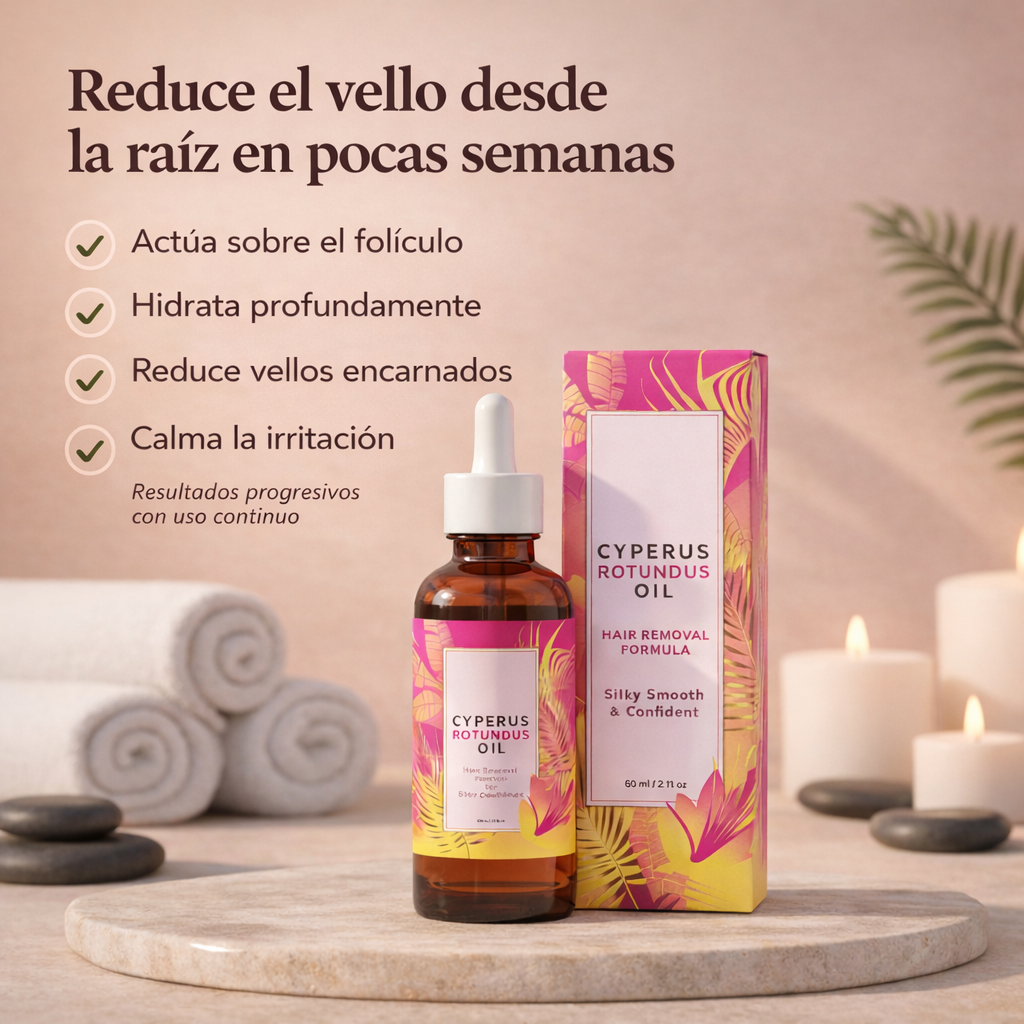Aceite Dermavel — Reduce el crecimiento del vello en 4 semanas